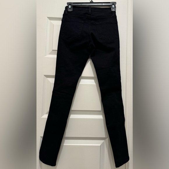 FRAME DENIM Le Skinny De Jeanne Black Ripped Destroyed Jeans Size 23 - Picture 6 of 8